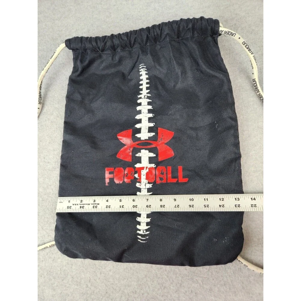 Under Armour Canvas Drawstring Backpack Bag Football Black‎ Practice Equipment